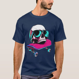 Skulls Skateboard - Camiseta de 1990