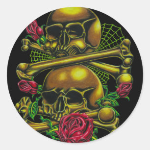 Skulls, Webs y Pegatinas de Rosas