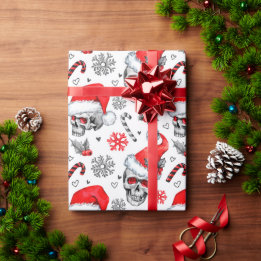 Skully Claus Navidades envolviendo papel