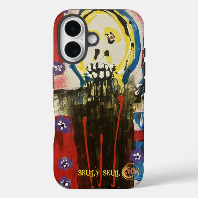Skully Skull IPhone 16 Funda (Reverso )