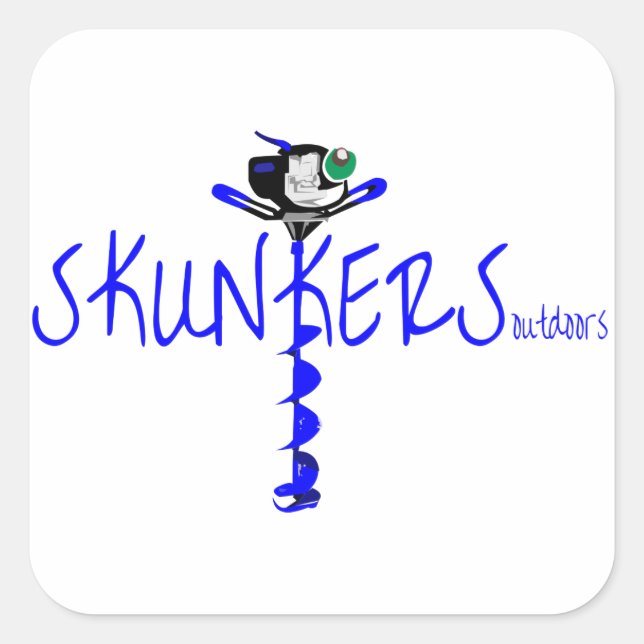 Skunkers Auger Pegatina (Anverso)