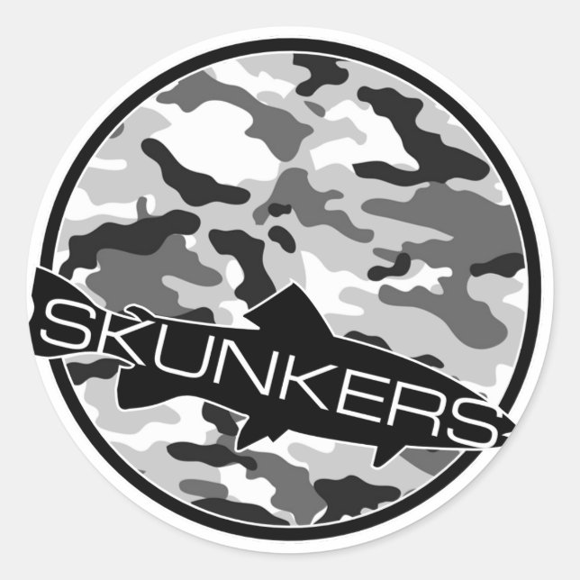 Skunkers Camo Pegatina (Anverso)