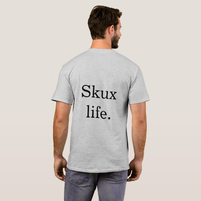 Skux minimizado: Camisa de la vida de Skux (Reverso completo)