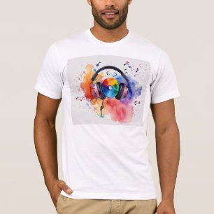 Sky Beats: DJ en el diseño de camisetas nubes