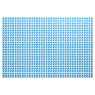 Sky Blue Dots Material de tela de marfil