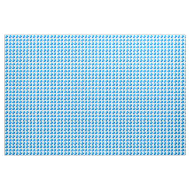Sky Blue Dots Material de tela de marfil (Yarda)