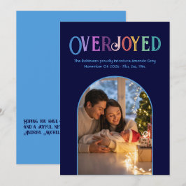 Sky Dreams Xmas bebé foto del anuncio de nacimient