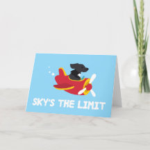 Sky es la tarjeta de felicitación del avión de vue