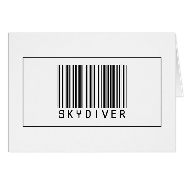 Skydiver del código de barras (Anverso (Horizontal))