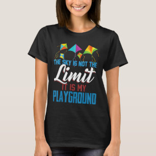 Skydiving Cute Kite Volando Camisetas El Cielo No