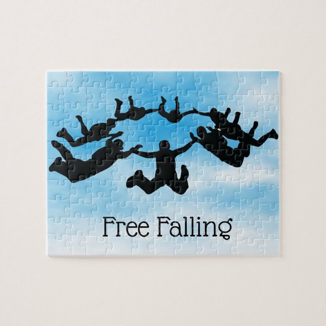 Skydiving Free Falling Design Puzzle (Horizontal)