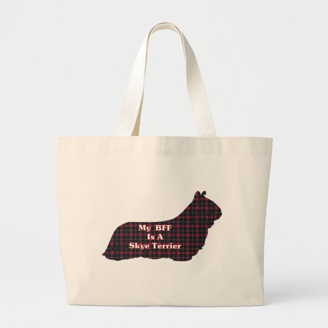 Skye Terrier BFF Bolsa de Tote (Frente)
