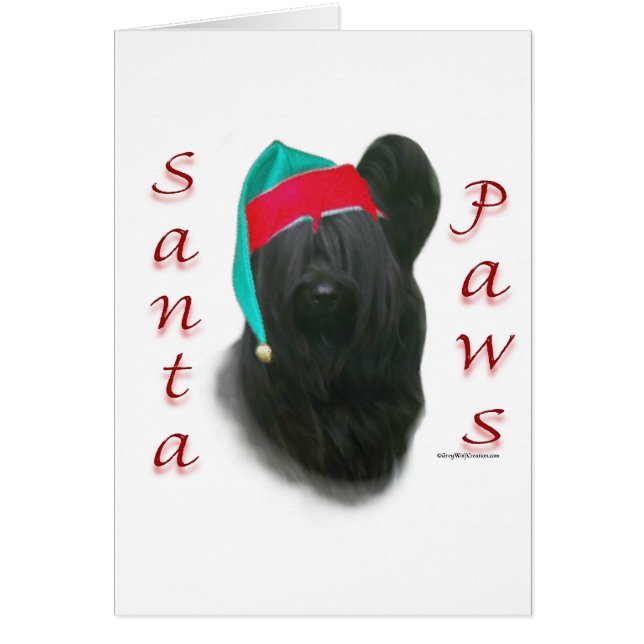 Skye Terrier Santa Paws (Frente)