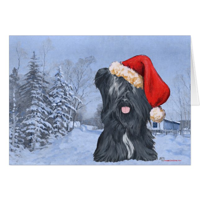Skye Terrier Wintertime (Anverso (Horizontal))