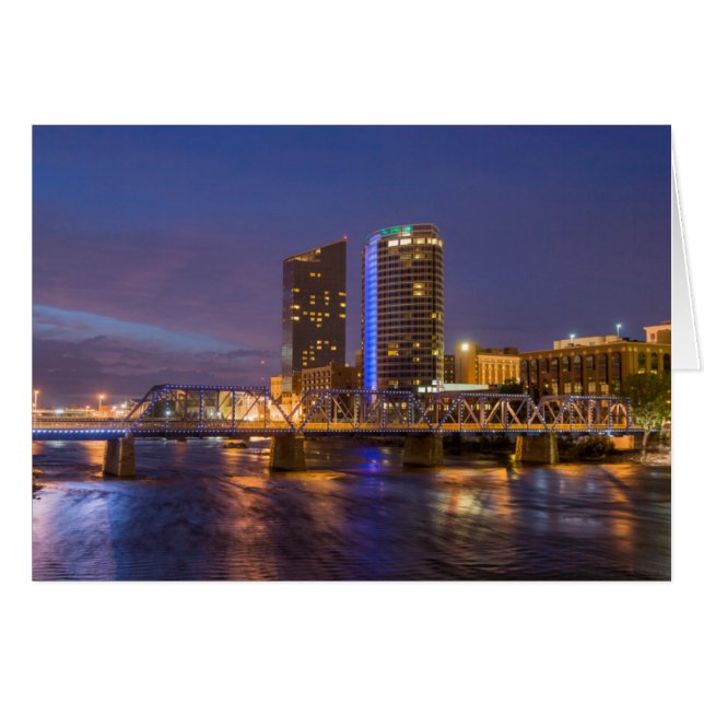 Skyline At Dusk, On The Grand River (Anverso (Horizontal))