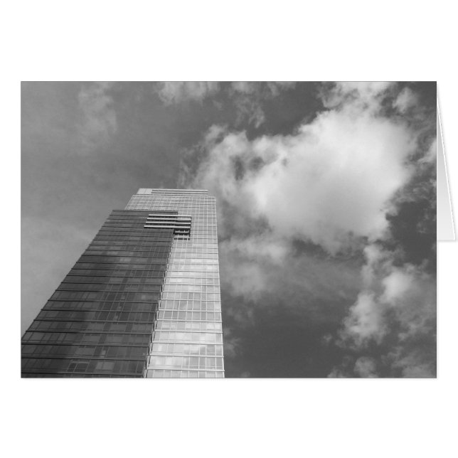 Skyline & Clouds - Noir, tarjeta (Anverso (Horizontal))