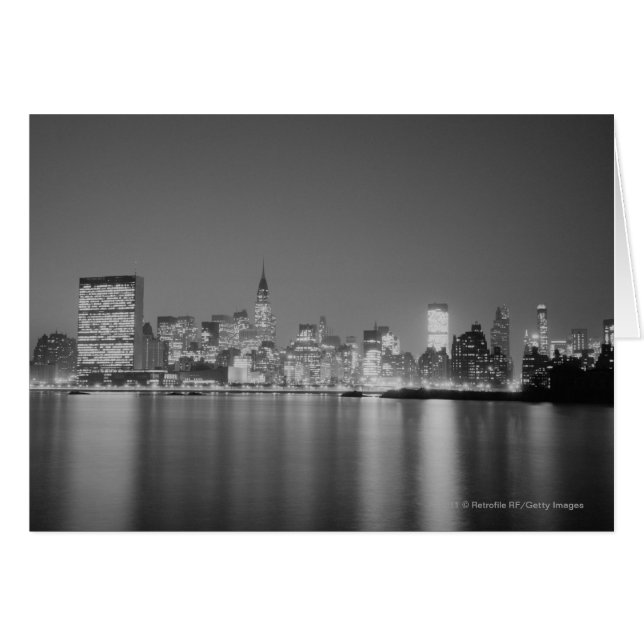 Skyline de la ciudad de noche (Anverso (Horizontal))