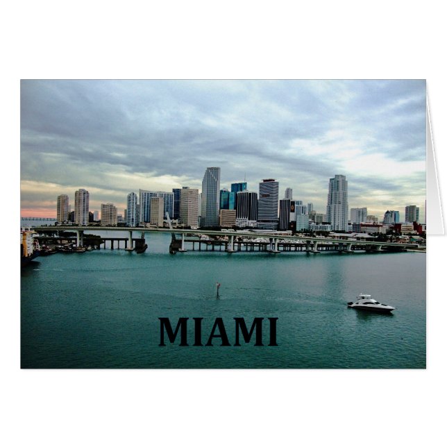 Skyline de Miami Florida (Anverso (Horizontal))