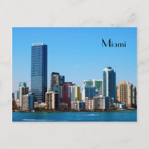 Skyline de Miami - Tarjeta postal