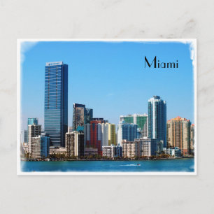 Skyline de Miami - Tarjeta postal