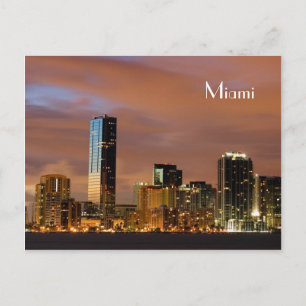 Skyline de Miami - Tarjeta postal