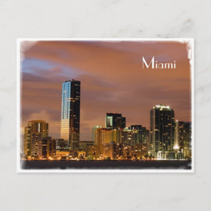 Skyline de Miami - Tarjeta postal