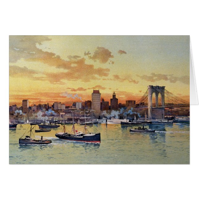 SKYLINE DE NUEVA YORK 1896 (Anverso (Horizontal))