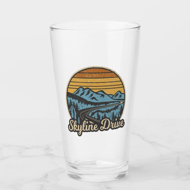 Skyline Drive Virginia Retro (Anverso)