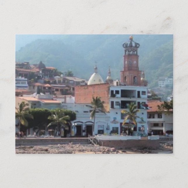 skyline en la postal de Puerto Vallarta (Anverso)