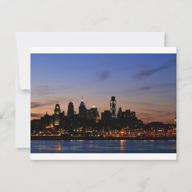 Skyline Filadelfia en Twilight (Anverso)