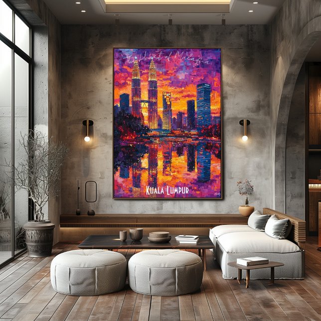Skyline Kuala Lumpur - Vibrante arte mural malasio (Subido por el creador)