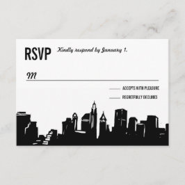 Skyline NYC | Tarjetas RSVP de boda