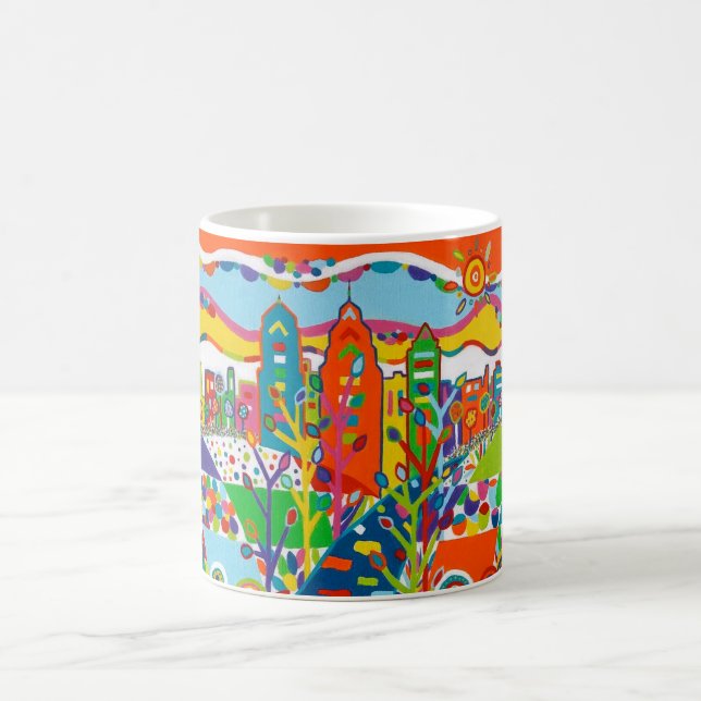 Skyline Philadelphia 11 oz. Taza (Centro)