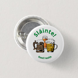 ¡Sláinte! botón Cervezas de buena salud