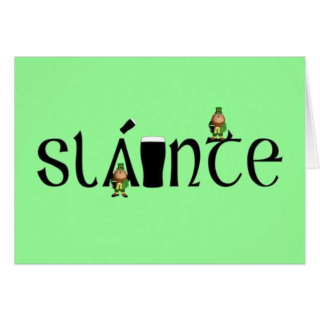 Slainte gaélico (Anverso (Horizontal))