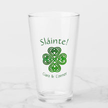 Sláinte Green Celtic Irlandés Shamrock Name