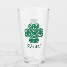Sláinte irlandés Shamrock Green Celcky Clover