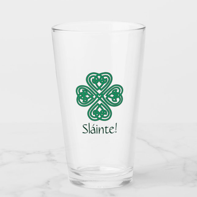 Sláinte irlandés Shamrock Green Celcky Clover (Anverso)
