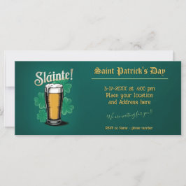 ¡Slàinte! Pinta de cerveza del Día de San Patricio