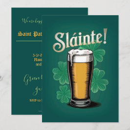 ¡Slàinte! Pinta de cerveza del Día de San Patricio