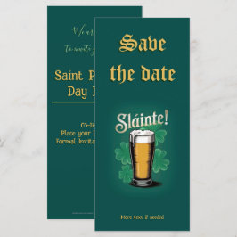 ¡Slàinte! Pinta de cerveza del Día de San Patricio
