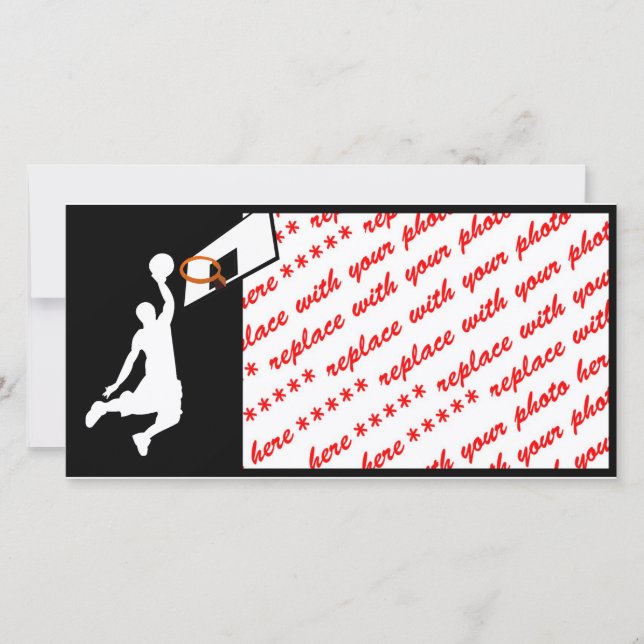 Slam Dunk Basketball Player - Silhouette blanca (Anverso)