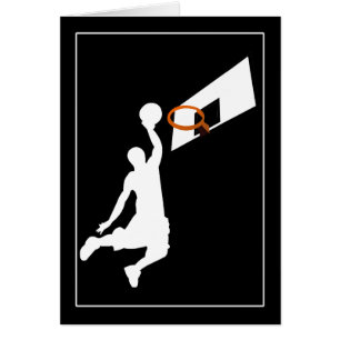 Slam Dunk Basketball Player - Silhouette blanca