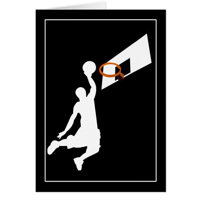 Slam Dunk Basketball Player - Silhouette blanca (Frente)
