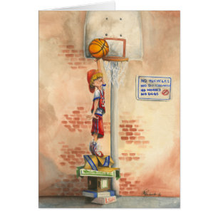 Slam Dunk en Basketball Hoop por Jay Throckmorton