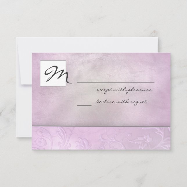 Slate Floral RSVP (Anverso)