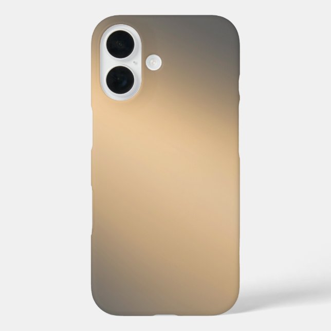 Sleek Golden Ombre - Funda para iPhone 16 (Reverso )