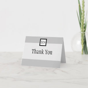 Sleek Professional Gracias: Tarjeta de nota