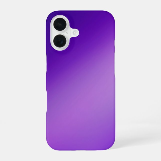 Sleek violet Ombre - Funda para iPhone 16 (Reverso )
