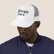 Sleepe Face: Blanco - Sol Brim - Sombrero de camió